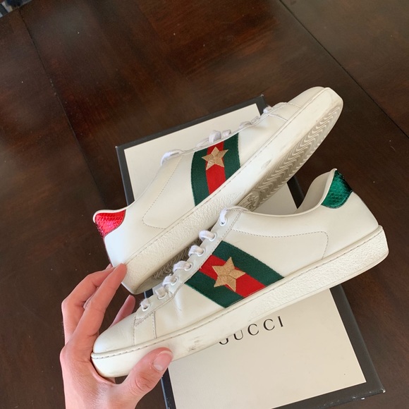 Sold! Gucci ace studded lightning bolt sneakers - Picture 6 of 8